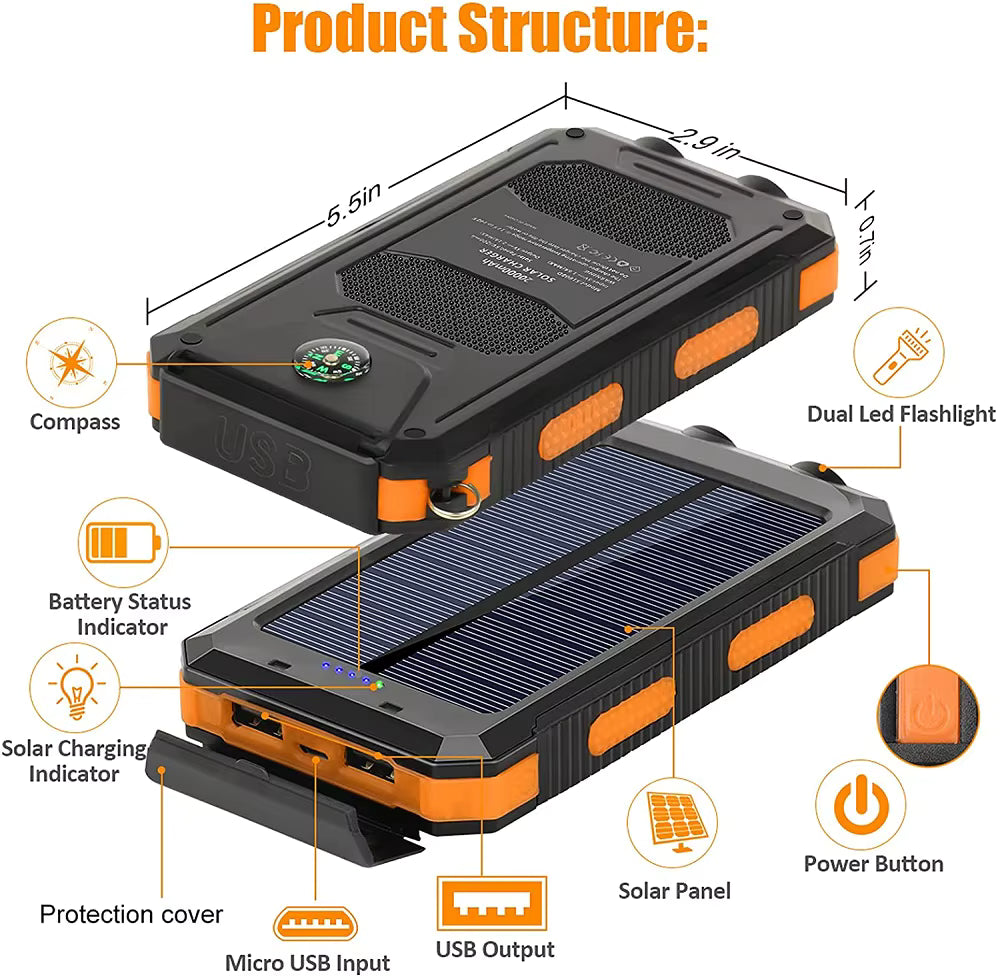Foldable Solar Power Bank