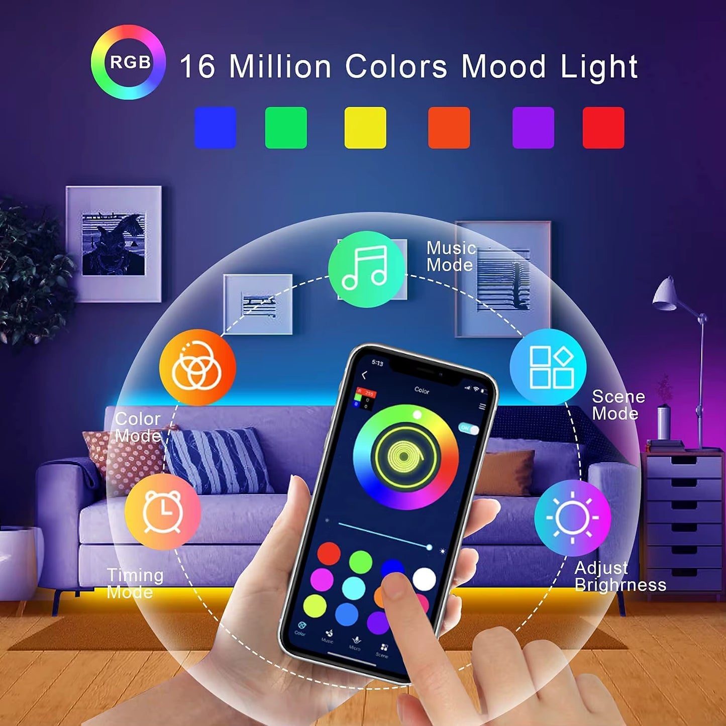 LED Strip Lights (App Controlled)